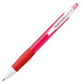 Paper Mate Basmalı Jel Kalem 0,7 mm, Kırmızı - 1