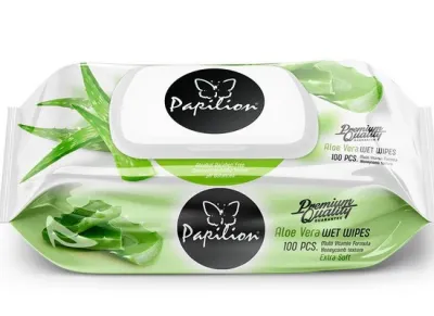 Papilion Islak Mendil, Aloe Vera 100 Lü - 1