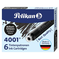 Pelikan Dolma Kalem Kartuşu 4001 Siyah 6 lı - 1