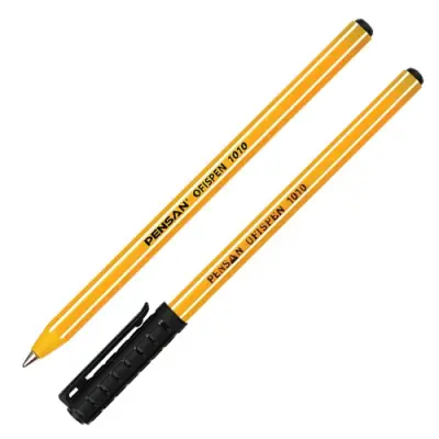 Pensan 1010 Ofispen Tükenmez Kalem 1,0 mm, Siyah - 1