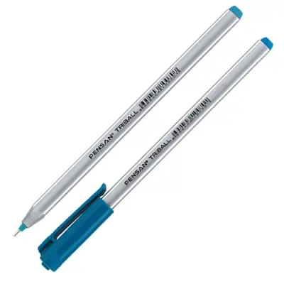 Pensan Triball Tükenmez Kalem 1,0 mm,Mavi Yeşil - 1
