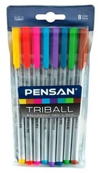 Pensan Trİball Tükenmez Kalem 8 Renk - PENSAN