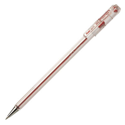 Pentel BK77 Çelik Uç Tükenmez Kalem 0,7 mm, Kırmızı - 1