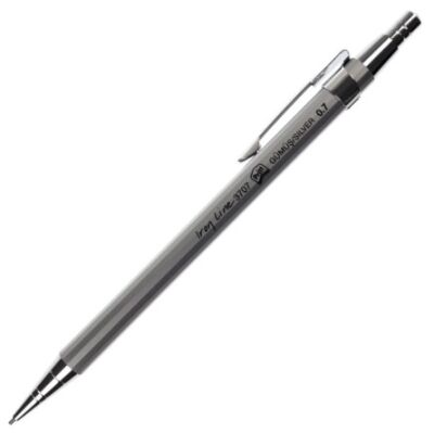Pritt 3707 Iron Line Metal Gövde Mekanik Kurşun Kalem Silver 0,7 mm - 1