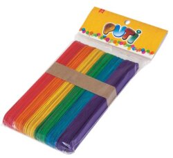 Puti Ahşap Büyük Dil Çubuğu Renkli 50 Li - PUTI