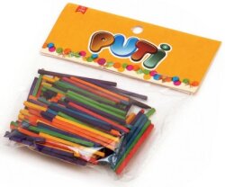 Puti Ahşap Kibrit Çöpü Renkli 200 Lü - PUTI