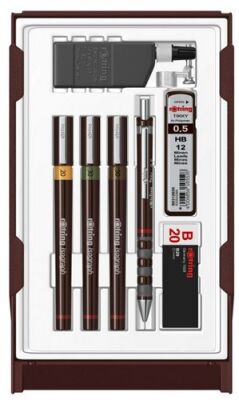 Rotring Isograph College Set (0,2-0,3-0,5 mm) + 0,5 mm Tikky Versatil - 2