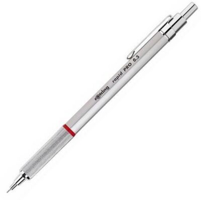 Rotring Rapid Pro Mekanik Kurşun Kalem, Krom 0,7 mm - 1