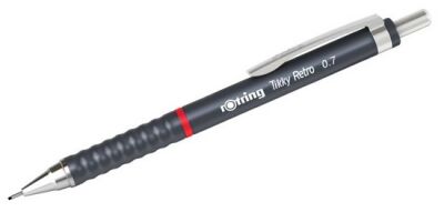 Rotring Tikky Retro Mekanik Kurşun Kalem, Metalik Gri 0,7 mm - 5