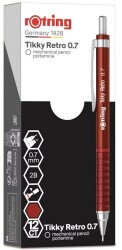 Rotring Tikky Retro Mekanik Kurşun Kalem, Metalik Kırmızı 0,7 mm - 6