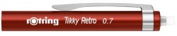 Rotring Tikky Retro Mekanik Kurşun Kalem, Metalik Kırmızı 0,7 mm - 7