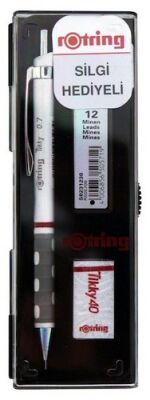Rotring Tikky Versatil+Min+Silgi Okul Seti, Beyaz 0,7 mm - 1