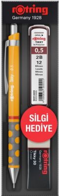 Rotring Tikky Versatil+Min+Silgi Okul Seti, Mango Turuncu 0,5 mm - 1