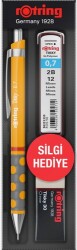 Rotring Tikky Versatil+Min+Silgi Okul Seti, Mango Turuncu 0,7 mm - ROTRING