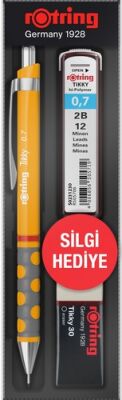 Rotring Tikky Versatil+Min+Silgi Okul Seti, Mango Turuncu 0,7 mm - 1
