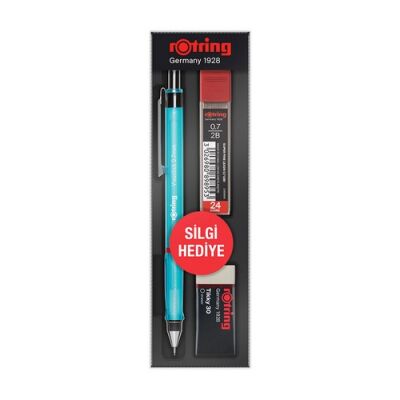 Rotring Visuclick Versatil+Min+Silgi Okul Seti, Mavi 0,7 mm - 1