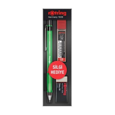 Rotring Visuclick Versatil+Min+Silgi Okul Seti, Yeşil 0,7 mm - 1