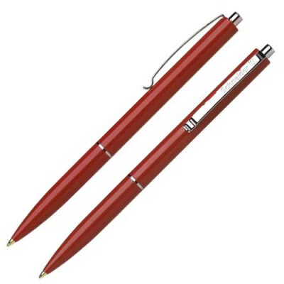 Schneider K15 Basmalı Günlük Tükenmez Kalem, Kırmızı - SCHNEIDER