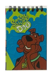 Scooby Doo A7 Karton Kapak Spiralli Cep Bloknot Çizgili 40 yp - 1