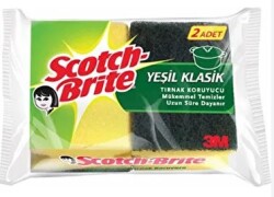 Scotch-Brite Yeşil Pratik Bulaşık Süngeri 2 li - SCOTCH-BRITE