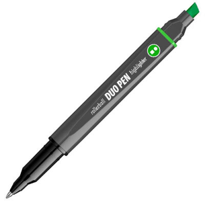 Scrikss Duo Pen Rollerball - Fosforlu Kalem Yeşil - 2