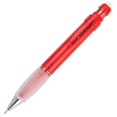 Serve Deep Mekanik Kurşun Kalem, Metalik Kırmızı 0,7 mm - 1