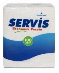 Servis Ekonomik Peçete 22x26,5 cm 100 lü - SERVİS