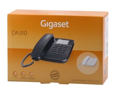 Simens Gıgaset DA310 Kablolu Telefon Siyah - 1