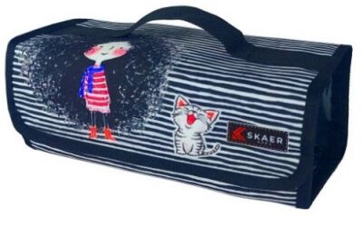 Skear Skaer X-Case Dört Gözlü Kalem Kutusu Desenli M:2 XC-99 - 1