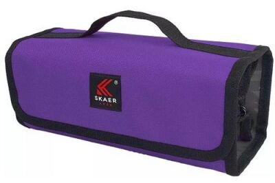 Skaer Apex X-Case Dört Gözlü Kalem Kutusu Mor XC-N06 - 1