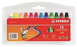 Stabilo 2612 Trio Pastel Boya 12 Renk - STABILO