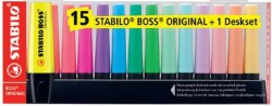Stabilo 7015-01-5 Boss Original Fosforlu Kalem 15 Li Set - STABILO