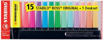 Stabilo 7015 Boss Original Fosforlu Kalem 15 Li Set - 1