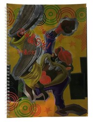 Tazmanya Canavarı A4 Karton Kapak Spiralli Defter Kareli 80 yp - KESKİN COLOR