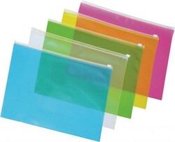 Ticon Fermuarlı Zarf Dosya Şeffaf A4 - TICON