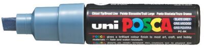 Uni-Ball Posca PC-8K 8 mm Su Bazlı Poster Markörü Kurşun Gri - 2