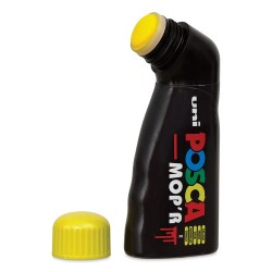 Uni-Ball Posca PCM-22 3,0-19,0 mm Su Bazlı Mop Markörü Sarı - 3