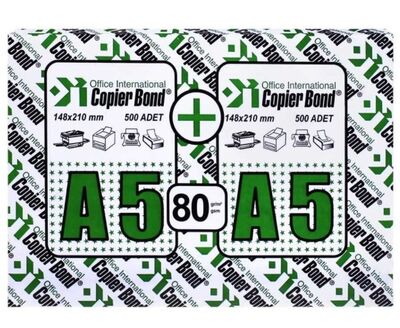 Ve-Ge Copier Bond A5 Fotokopi Kağıdı 80 gr/m² 500 lü 2 li pk - 1