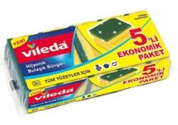 Vileda Bulaşık Süngeri Tırnak Koruyuculu 5 li - VILEDA