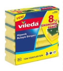 Vileda Bulaşık Süngeri Tırnak Koruyuculu 8 li - VILEDA