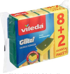 Vileda Bulaşık Süngeri Tırnak Koruyuculu 8+2 li - VILEDA