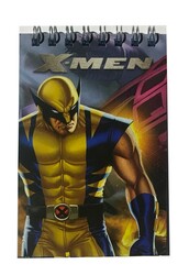 X-Men A7 Karton Kapak Spiralli Cep Bloknot Çizgili 40 yp - 1