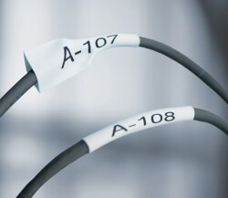 XTL Isıyla Küçülen Etiketi,6 mm x 2.7 m Beyaz/Siyah - DYMO