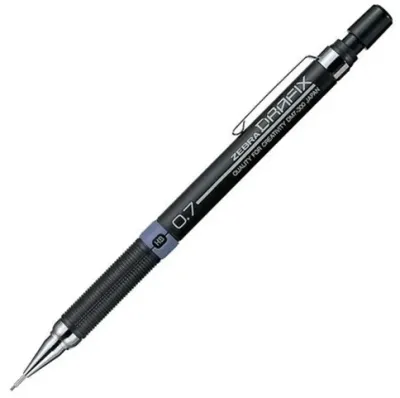 Zebra Drafıx Mekanik Kurşun Kalem, Siyah 0,7 mm - 1